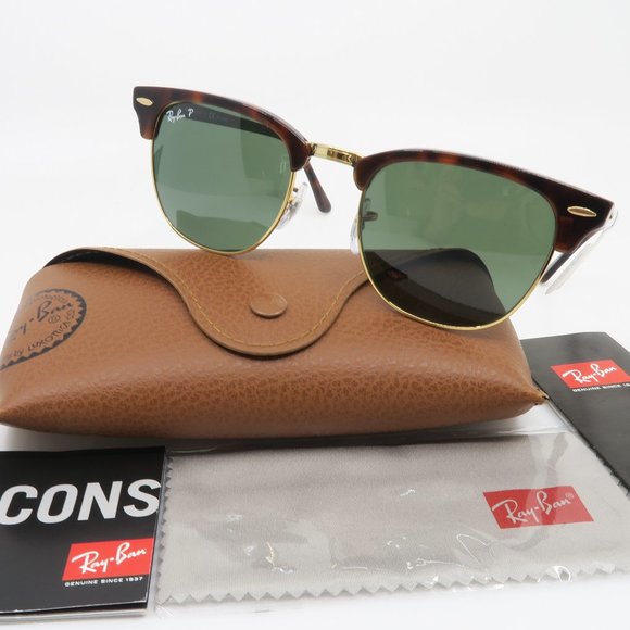 51mm 21mm 145mm. Other - Ray-Ban Clubmaster New RB 3016 901/58 Havana Polar